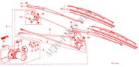 FRONT WINDSHIELD WIPER (RH) for Honda ACCORD EX-2.0I 4 Doors 5 speed manual 1987