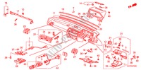 INSTRUMENT PANEL (RH) for Honda ACCORD EX-2.0I 3 Doors 5 speed manual 1987