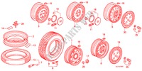 TIRE/WHEEL DISK for Honda ACCORD EX-2.0I 3 Doors 4 speed automatic 1987
