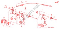 CLUTCH PEDAL/BRAKE PEDAL for Honda ACCORD EX-2.0I 3 Doors 5 speed manual 1989