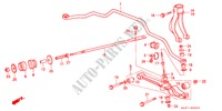 FRONT LOWER ARM/ FRONT STABILIZER SPRING for Honda ACCORD EX-2.0I 3 Doors 5 speed manual 1989
