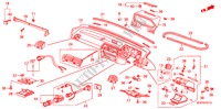 INSTRUMENT PANEL (2) for Honda ACCORD EX-2.0I 4 Doors 5 speed manual 1989