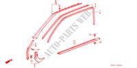 OPENING TRIM (2D) for Honda ACCORD EX-2.0I 3 Doors 5 speed manual 1989