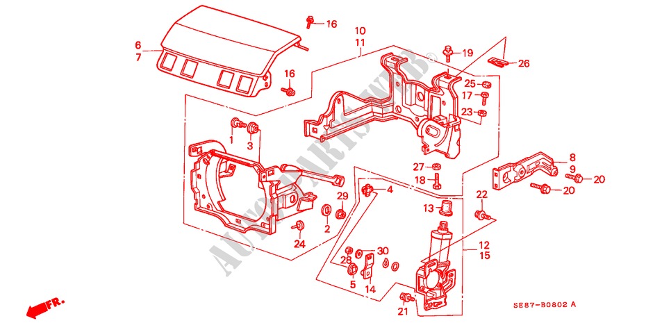 HEADLIGHT RETRACTABLE/ MOTOR for Honda ACCORD EX 3 Doors 5 speed manual 1989