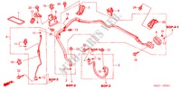 AIR CONDITIONER(HOSE/PIPE )(RH) for Honda ACCORD ECONO 4 Doors 5 speed manual 2004