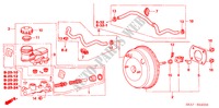 BRAKE MASTER CYLINDER/ MASTER POWER (LH) for Honda ACCORD 2.4 TYPE S 4 Doors 6 speed manual 2005