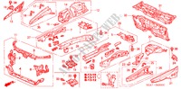 FRONT BULKHEAD/DASHBOARD for Honda ACCORD 2.2 SPORT 4 Doors 5 speed manual 2004