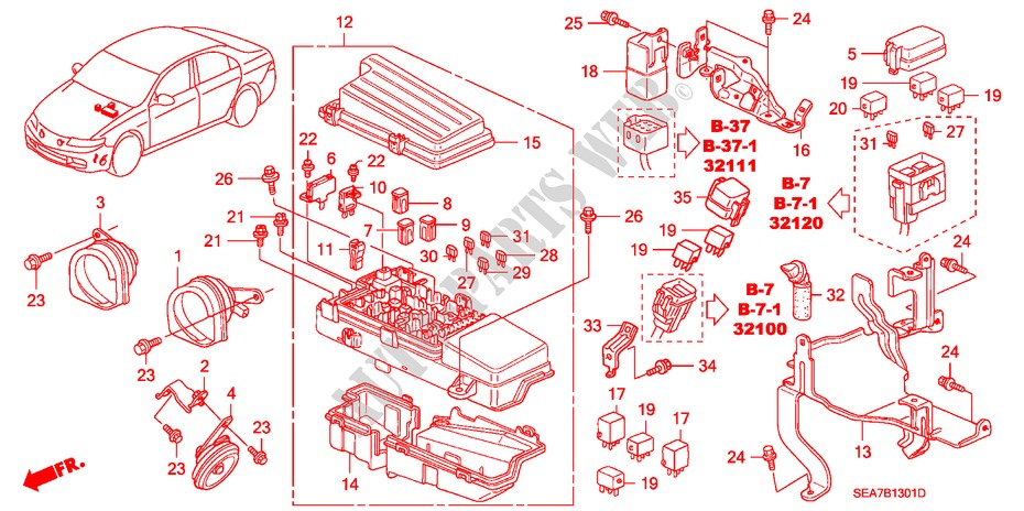 CONTROL UNIT (ENGINE ROOM) (DIESEL) for Honda ACCORD 2.2 EXECUTIVE 4 Doors 5 speed manual 2005