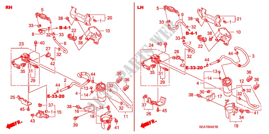 FUEL STRAINER (DIESEL) (1) for Honda ACCORD 2.2 SPORT 4 Doors 5 speed manual 2004