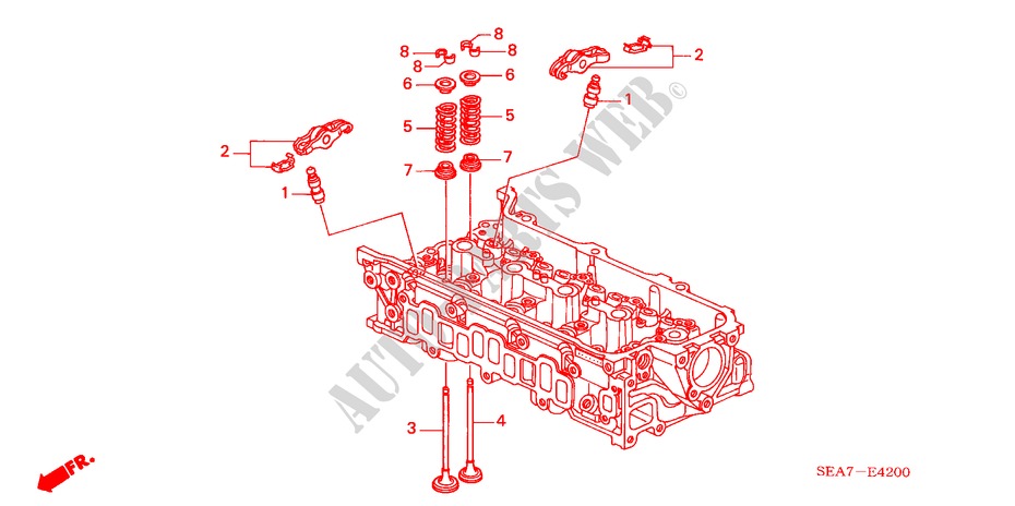 VALVE/ROCKER ARM (DIESEL) for Honda ACCORD 2.2 SPORT 4 Doors 5 speed manual 2004