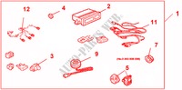 REAR PARKING SENSOR ALABASTARE SILVER MET for Honda ACCORD 2.4 TYPE S 4 Doors 6 speed manual 2007