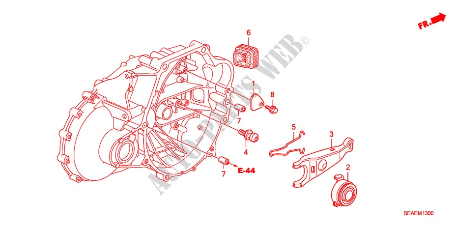 CLUTCH RELEASE (DIESEL) for Honda ACCORD 2.2 SPORT SE 4 Doors 6 speed manual 2008