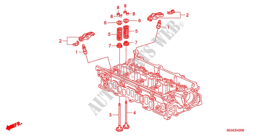 VALVE/ROCKER ARM (DIESEL) for Honda ACCORD 2.2 SPORT SE 4 Doors 6 speed manual 2008