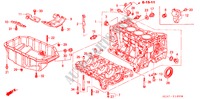 CYLINDER BLOCK/OIL PAN for Honda ACCORD TOURER 2.4 TYPE S 5 Doors 6 speed manual 2003