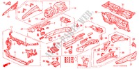 FRONT BULKHEAD/DASHBOARD for Honda ACCORD TOURER 2.4 TYPE S 5 Doors 6 speed manual 2003