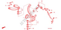 FRONT KNUCKLE/UPPER ARM for Honda ACCORD TOURER 2.0 COMFORT 5 Doors 5 speed manual 2005