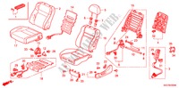 FRONT SEAT (L.)(RH)(2) for Honda ACCORD TOURER 2.4 EXECUTIVE 5 Doors 6 speed manual 2003