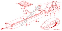 SIDE SILL GARNISH for Honda ACCORD TOURER 2.0 COMFORT 5 Doors 5 speed automatic 2004