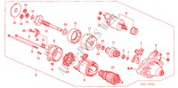 STARTER MOTOR (DENSO) for Honda ACCORD TOURER 2.4 TYPE S 5 Doors 6 speed manual 2003