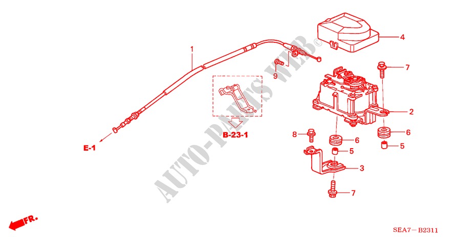 AUTO CRUISE (RH) for Honda ACCORD TOURER 2.0 EXECUTIVE 5 Doors 5 speed manual 2003