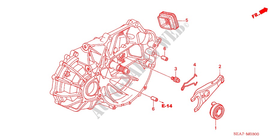CLUTCH RELEASE for Honda ACCORD TOURER 2.0 EXECUTIVE 5 Doors 5 speed manual 2003