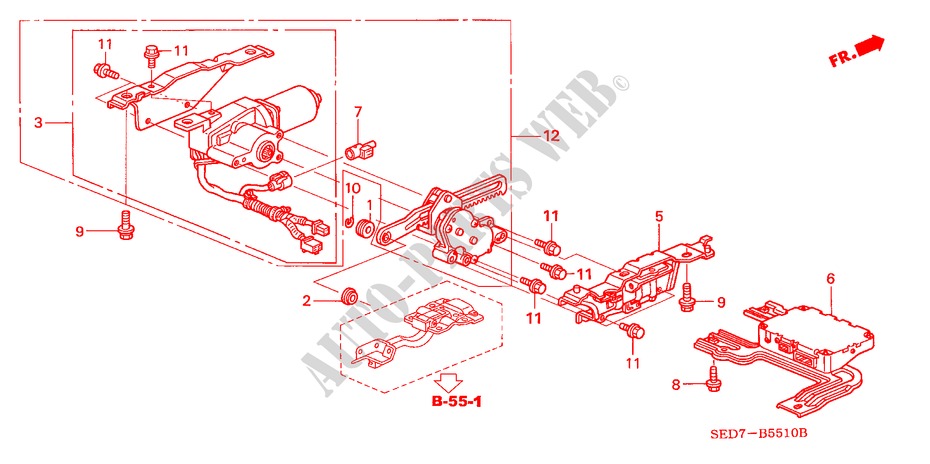 POWER TAILGATE MOTOR for Honda ACCORD TOURER 2.0 EXECUTIVE 5 Doors 5 speed manual 2003