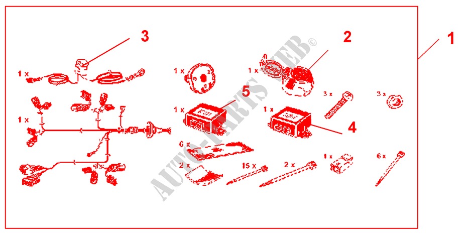 TRAILER HARNESS 7 PIN for Honda ACCORD TOURER 2.0 COMFORT 5 Doors 5 speed manual 2003