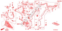 AIR CONDITIONER (HOSES/PI PES) (LH) (DIESEL) for Honda ACCORD TOURER 2.2 SPORT 5 Doors 6 speed manual 2007