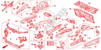 FRONT BULKHEAD/DASHBOARD for Honda ACCORD TOURER 2.0 SPORT 5 Doors 5 speed manual 2007