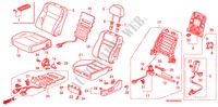 FRONT SEAT (L.)(RH)(2) for Honda ACCORD TOURER 2.2 EXECUTIVE 5 Doors 6 speed manual 2007