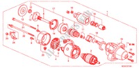 STARTER MOTOR (MITSUBISHI) (DIESEL) for Honda ACCORD TOURER 2.2 SPORT 5 Doors 6 speed manual 2007