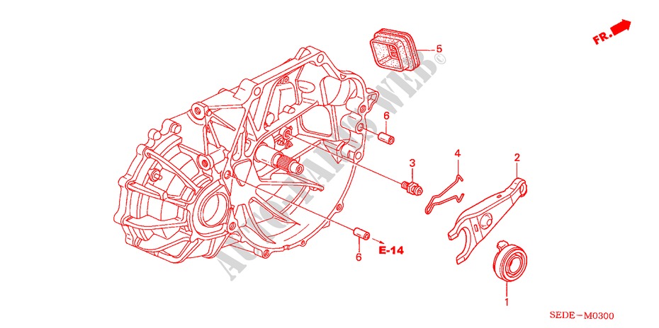 CLUTCH RELEASE for Honda ACCORD TOURER 2.0 SPORT 5 Doors 5 speed manual 2007
