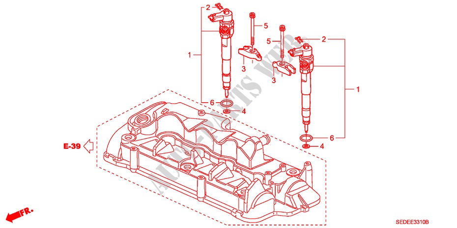 INJECTOR (DIESEL) for Honda ACCORD TOURER 2.2 EXECUTIVE 5 Doors 6 speed manual 2007