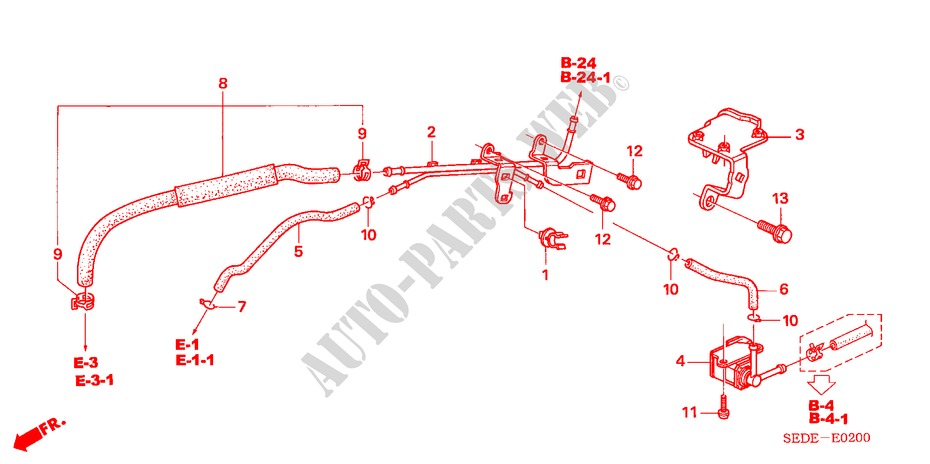 INSTALL PIPE/TUBING for Honda ACCORD TOURER 2.0 COMFORT 5 Doors 5 speed manual 2007