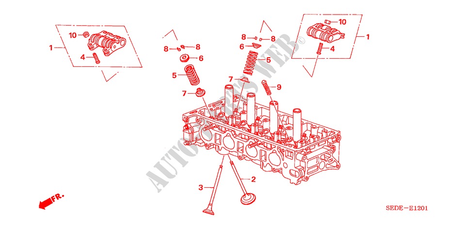 VALVE/ROCKER ARM (2.4L) for Honda ACCORD TOURER 2.4 EXECUTIVE 5 Doors 6 speed manual 2006