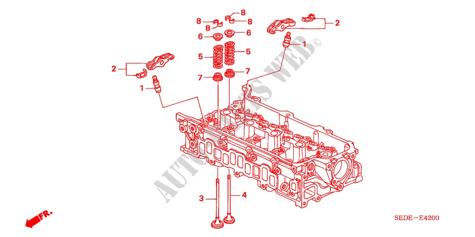 VALVE/ROCKER ARM (DIESEL) for Honda ACCORD TOURER 2.2 EXECUTIVE 5 Doors 6 speed manual 2006