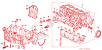 CYLINDER BLOCK/OIL PAN for Honda CITY 1.4 S CE 4 Doors 5 speed manual 2006