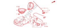 ANTENNA/SPEAKER (RH) (1) for Honda CITY S 4 Doors 5 speed manual 2008