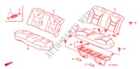 REAR SEAT (FIXED TYPE) (1) for Honda CITY GXI-S 4 Doors 5 speed manual 2008