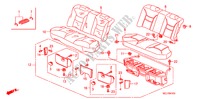 REAR SEAT (FIXED TYPE) (2) for Honda CITY S 4 Doors 5 speed manual 2008