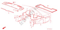 REAR TRAY for Honda PRELUDE 2.0I-16 2 Doors 5 speed manual 1987