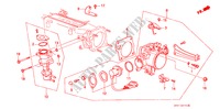THROTTLE BODY (PGM FI) for Honda PRELUDE 2.0I-16 2 Doors 5 speed manual 1987
