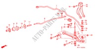 FRONT STABILIZER/ FRONT LOWER ARM for Honda PRELUDE 2.0I-16 4WS 2 Doors 5 speed manual 1988