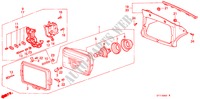 HEADLIGHT for Honda PRELUDE 2.0I-16 4WS 2 Doors 5 speed manual 1988