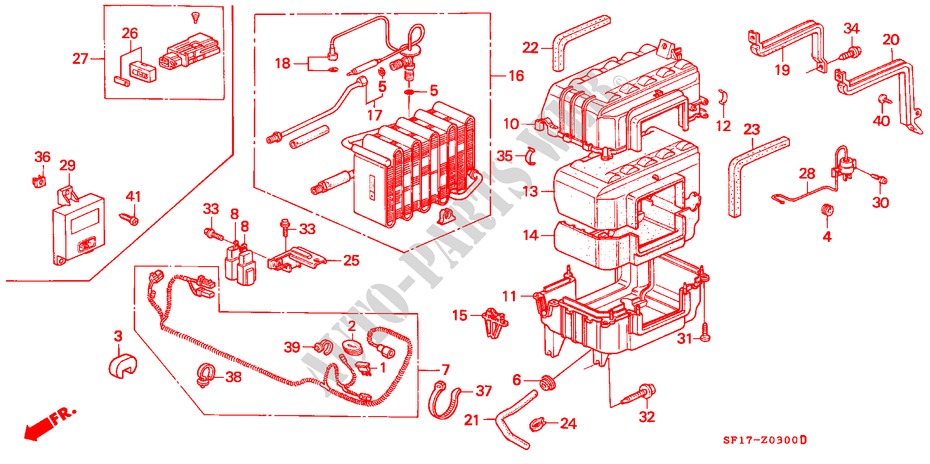 AIR CONDITIONER (UNIT) (1) for Honda PRELUDE 2.0I-16 4WS 2 Doors 4 speed automatic 1990