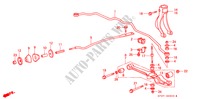 FRONT STABILIZER/ FRONT LOWER ARM for Honda PRELUDE 2.0EX 2 Doors 5 speed manual 1991