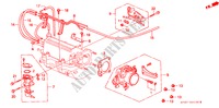 THROTTLE BODY (PGM FI) (1) for Honda PRELUDE 2.0I-16 4WS 2 Doors 5 speed manual 1991