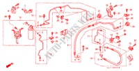 AIR CONDITIONER (HOSES/PIPES)(LH) for Honda LEGEND COUPE V6 2.7I 2 Doors 5 speed manual 1990