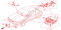 AIR CONDITIONER (SENSOR) (RH) for Honda LEGEND COUPE V6 2.7I 2 Doors 4 speed automatic 1989