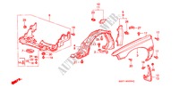 FRONT FENDERS for Honda LEGEND COUPE V6 2 Doors 5 speed manual 1989